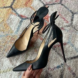 CHRISTIAN LOUBOUTIN Kid Mascara 100mm Black Pumps - 38